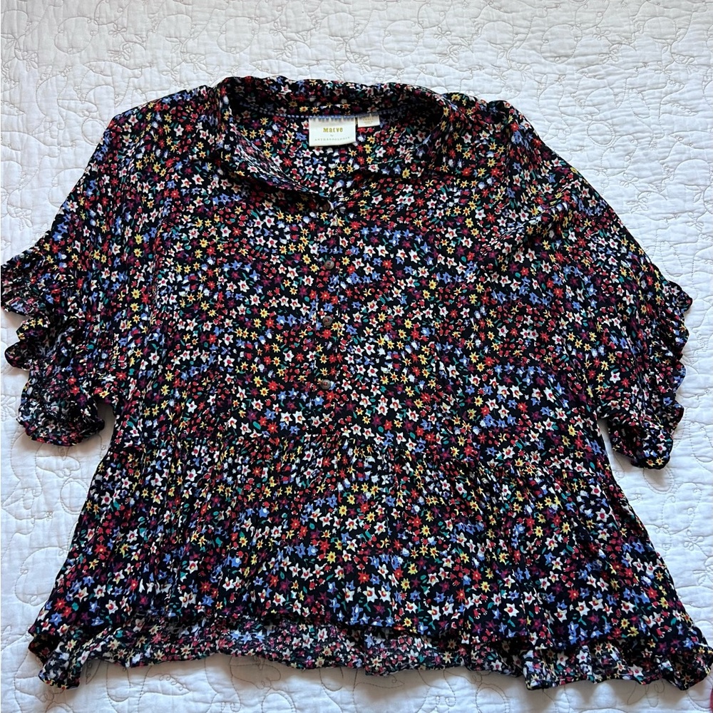 Anthropologie Maeve Floral Top